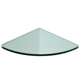 Floating Glass Shelves 3/8 in. Curve Glass Corner Shelf (Price Varies By Size) C16