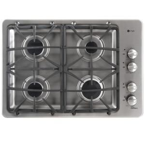 GE Profile 30 in. Deep Recessed Gas Cooktop in Stainless Steel PGP943SETSS