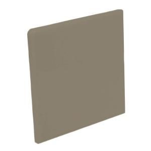 U.S. Ceramic Tile Color Collection Matte Cocoa 4 1/4 in. x 4 1/4 in. Ceramic Surface Bullnose Corner Wall Tile DISCONTINUED U296 SN4449