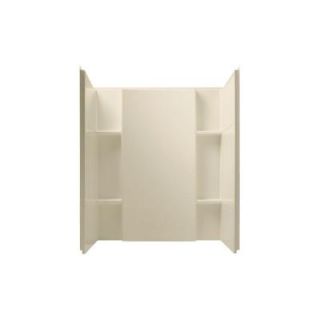 Sterling Plumbing Accord 36 in. x 48 in. 55 1/8 in. 3 Piece Direct to Stud Shower Wall with Backers in Almond DISCONTINUED 72284106 47