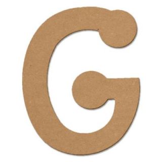 Design Craft MIllworks 8 in. MDF Bubble Wood Letter (G) 47258