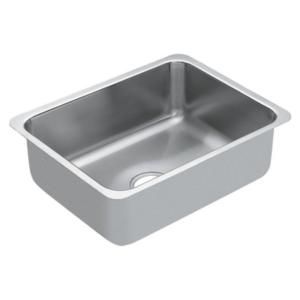MOEN 1800 Series Undermount Stainless Steel 18x23x7 0 Hole Single Bowl Kitchen Sink G18192