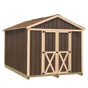 Best Barns Danbury 8 ft. x 12 ft. Wood Storage Shed Kit with Floor including 4x4 Runners danbury_812df