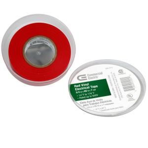 3/4 in. x 66 ft. Vinyl elect Tape   Red 30002655