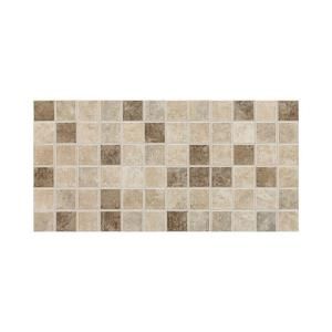 Daltile Stratford Place Stratford Blend 12 in. x 24 in. x 6 mm Mesh Mounted Ceramic Mosaic Floor/Wall Tile (24 sq. ft. / case) SD9522MS1P2