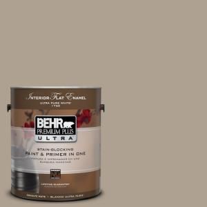 BEHR Premium Plus Ultra 1 Gal. No.UL170 20 Sierra Sand Interior Flat Enamel Paint 175401