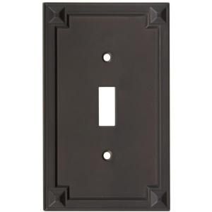 Stanley National Hardware Prairie 1 Gang GFCI Wall Plate   Oil Rubbed Bronze V8060 SGL SWTCH PLT ORB