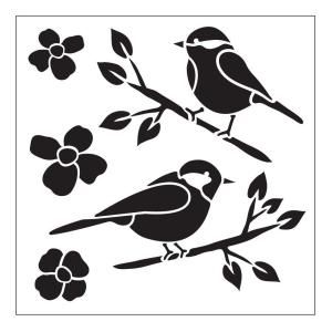 FolkArt Birds Small Painting Stencils 30607