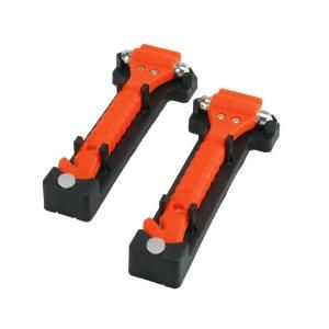 CommuteMate Universal Emergency Hammer Window Punch and Seat Belt Cutter (2 Pack) 1085