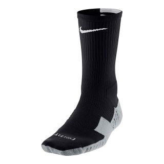 Nike Soccer Crew Socks Big and Tall, Black/White, Mens