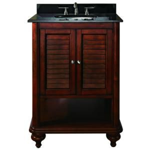 Avanity Tropica 24 in. W x 21 in. D x 34 in. H Vanity Cabinet Only in Weathered Brown TROPICA V24 AB