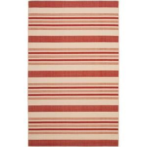 Safavieh Courtyard Beige/Red 4 ft. x 5.6 ft. Area Rug CY7062 238A21 4