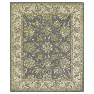 Hand tufted Joaquin Grey Agra Wool Rug (2 X 3)