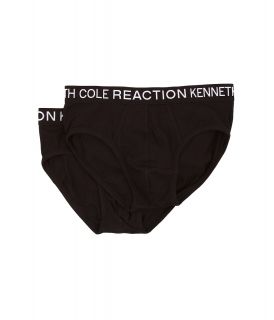 Kenneth Cole Reaction 2 Pack Hip Brief Mens Underwear (Black)