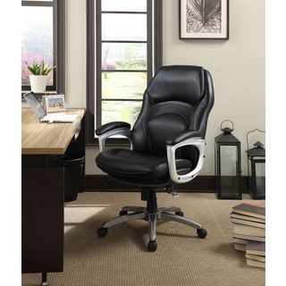 Serta Back In Motion Bonded Leather Health And Wellness Executive Office Chair