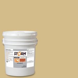 Storm System Category 4 5 gal. Buckskin Jacket Exterior Wood Siding, Fencing and Decking Latex Stain with Enduradeck Technology 418M132 5