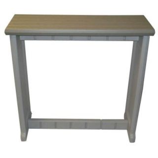 Leisure Accents Gray 36 in. Resin Patio Bar LAB3636 G