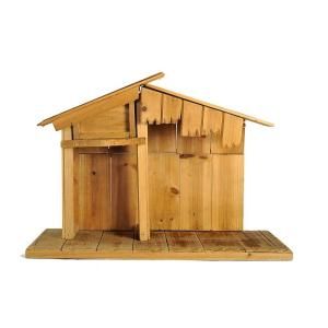 12 in. Wooden Nativity Stable CIA78427X