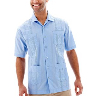The Havanera Co. Guayabera Shirt, Blue, Mens