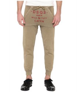 DSQUARED2 New Dean Fit Wild N Tuff Sweatpant Mens Casual Pants (Olive)