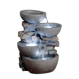 Fountain Cellar Modern Bowls Fountain with LED Lights FCL059