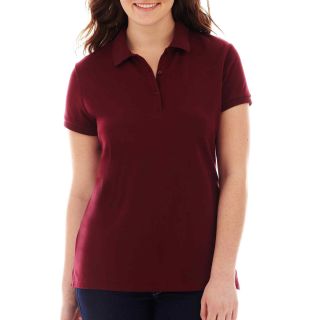 ARIZONA Short Sleeve Polo Shirt   Plus, Chianti