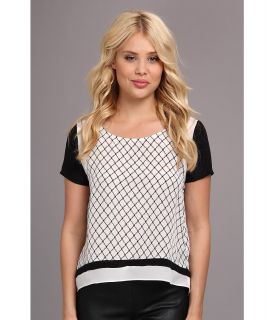 Aryn K Blouse w/ Back Slit Womens Blouse (Black)