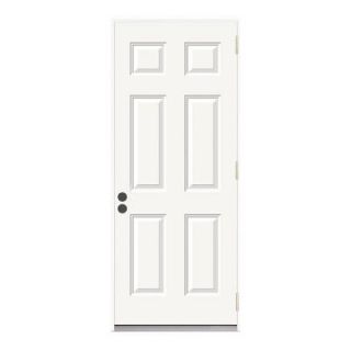 Fire Rated 6 Panel Primed Steel White Entry Door THDJW166100218