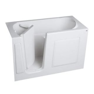 American Standard Gelcoat 4.25 ft. Left Drain Soaking Tub and Extension Kit in White 3151.403.SLW PC