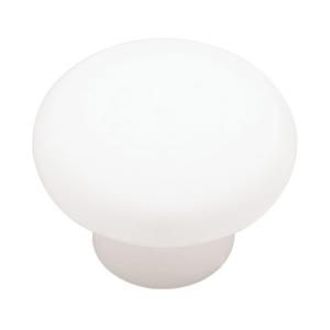 Liberty 1 3/8 in. Plastic Round Cabinet Hardware Knob P624AAC W C7