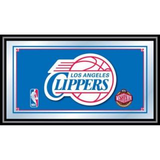 Trademark Los Angeles Clippers NBA 15 in. x 26 in. Black Wood Framed Mirror NBA1500 LAC