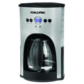 KALORIK 12 Cup Programmable Coffee Maker in Stainless Steel/Black CM 25282 SS