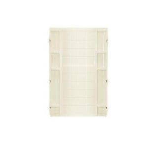 Sterling Plumbing Ensemble 3 1/2 in. x 36 in. x 72 1/2 in. One Piece Direct to Stud Shower Back Wall in Biscuit 72102100 96