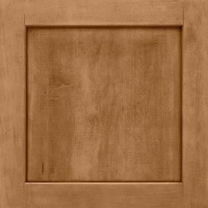 American Woodmark 14 9/16x14 1/2 in. Cabinet Door Sample in Townsend Maple Mocha Glaze 99801