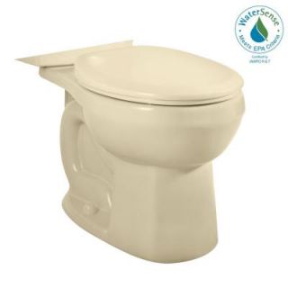 American Standard H2Option Siphonic Dual Flush Round Front Toilet Bowl Only in Bone 3708.216.021