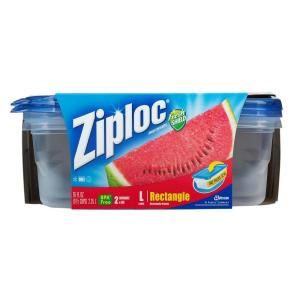 Ziploc 76 oz. Rectangle Plastic Storage Bowl Lid (6 Pack) 10885