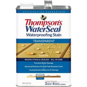 Thompsons WaterSeal 1 gal. Transparent Harvest Gold Waterproofing Stain TH.041811 16