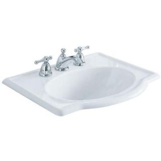 American Standard Retrospect Self Rimming Drop in Bathroom Sink in White 0291.008.020