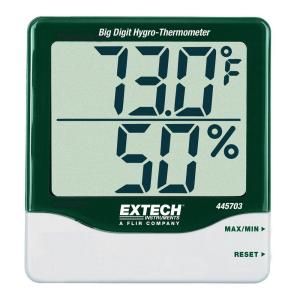 Extech Instruments Big Digit RH/Temperature Indicator 445703
