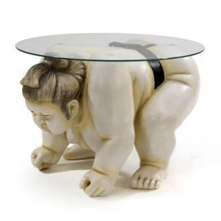 Design Toscano 18 in. Basho the Sumo Wrestler Table DISCONTINUED DB378001
