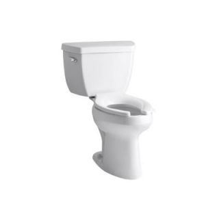 KOHLER Highline Classic Comfort Height 2 Piece 1.6 GPF Elongated Toilet in White K 3493 0