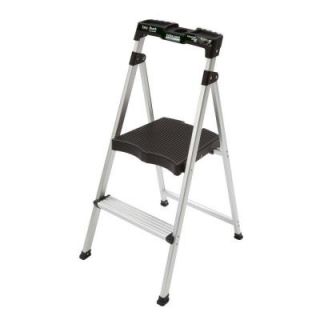 Easy Reach by Gorilla Ladders 2 Step Aluminum Ultra Light Stool Ladder with Project Top   225 lb. Capacity AS 2T