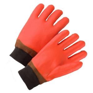 West Chester Large Safety Orange PVC Coated Dozen Pair Gloves 1007ORV/L