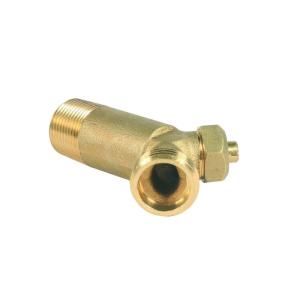 Camco 3/4 in. NPT x 3/4 in. Solid Brass Water Heater Drain Valve 15107