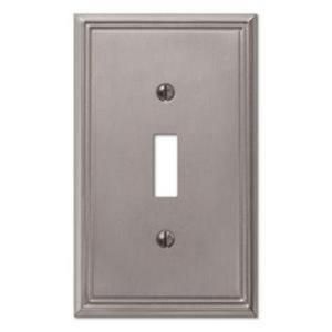 Creative Accents Metro Line 1 Toggle Wall Plate   Brushed Nickel 3101BN