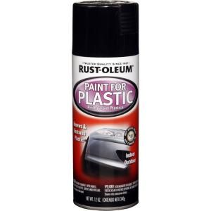 Rust Oleum Automotive 12 oz. Black Paint for Plastic Spray (6 Pack) 248649