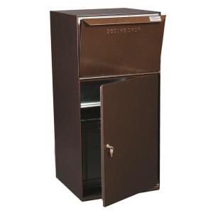 dVault Mailboxes Secure Collection Unit with Front Access and Tote Delivery Vault in Copper Vein DVCS0023 5