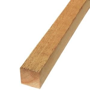 4 in. x 4 in. x 8 ft. Western Red Cedar Rough Appearance Timber 635251