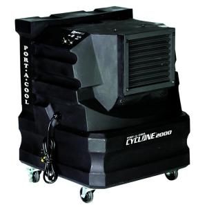 Port A Cool Cyclone 2000 CFM 2 Speed Portable Evaporative Cooler for 500 sq. ft. PACCYC02