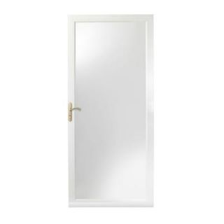 Andersen 3000 Series 36 in. White Left Hand Full View Storm Door Brass Hardware with Fast and Easy Installation System 3FVBEZL36WH